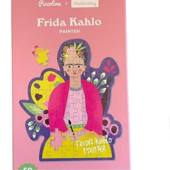 Mudpuppy Piccolina Frida Kahlo Painter 50 Pc Puzzle Plush Doll Set New Gift - Picture 5 of 5